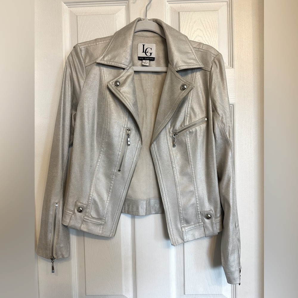Lena Gabrielle silver jacket